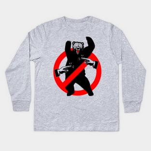 Warning: Do Not Anger The Bear Kids Long Sleeve T-Shirt